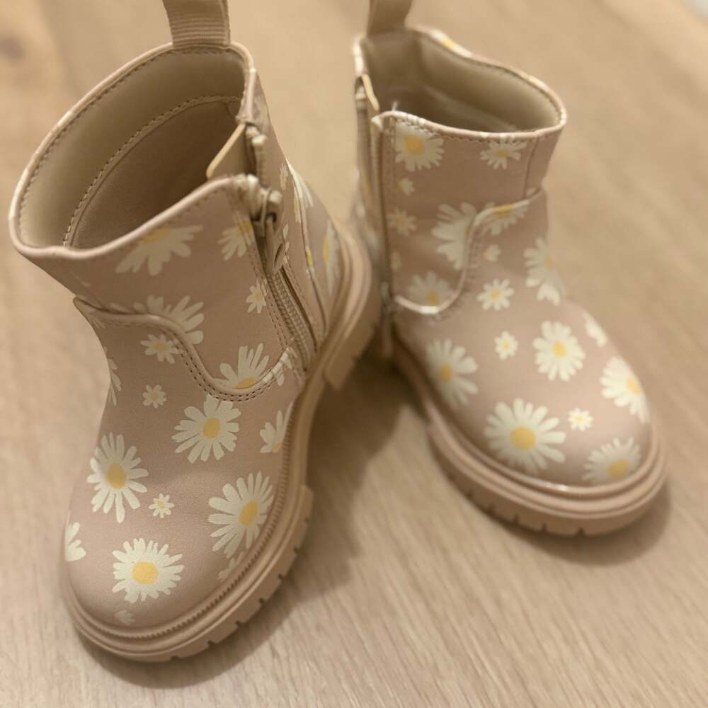 Cat & Jack Floral Chelsea Boots